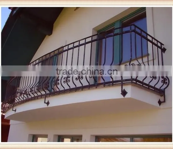 GYD-15B070 Simple Design Wrought Iron Balcony Handrail Fence photo-4