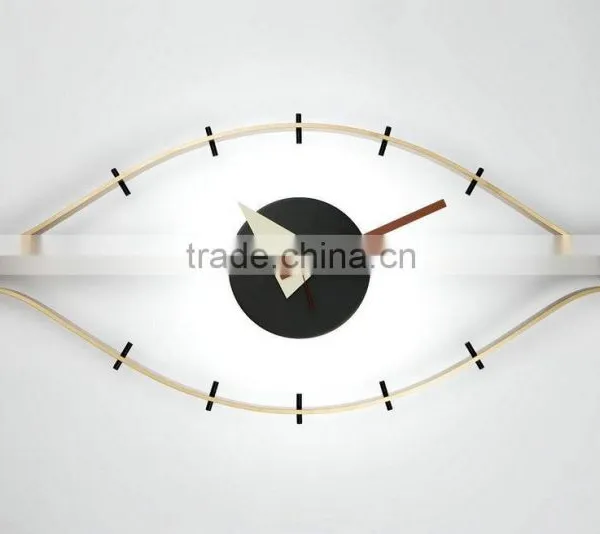 Fancy Wall Clock Eye Clock Design Wooden Decorative Wall Clock Quality Choice photo-2