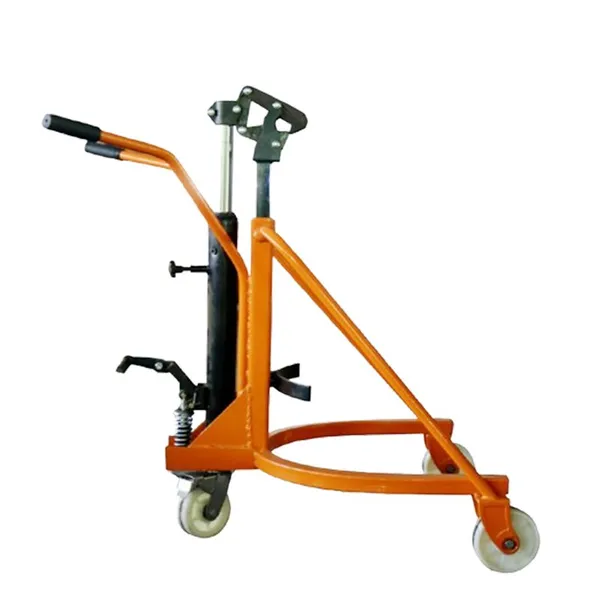 Manual Lift Hydraulic Trolley Truck Oil Drum Stacker Gallon Dolly Caddy Trolley Cart photo-4