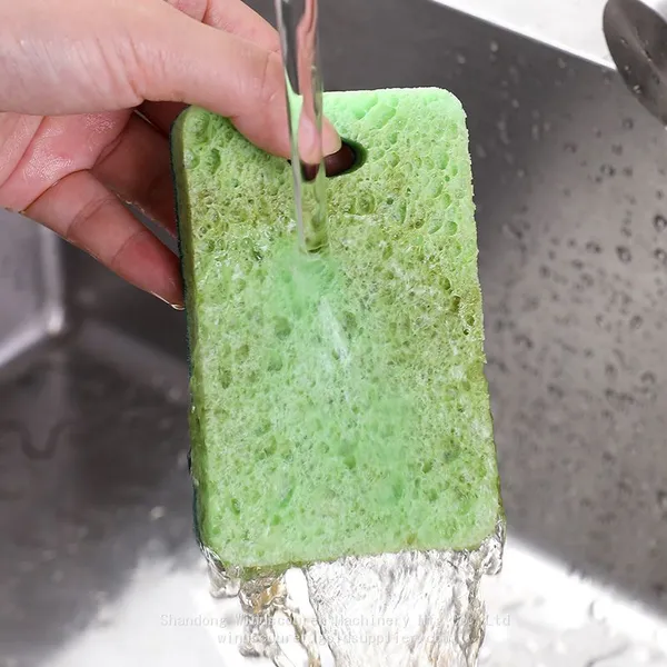Factory Customize Kitchen Clean Sponge Pad Sustainable Cellulose Cleaning Sponge photo-4