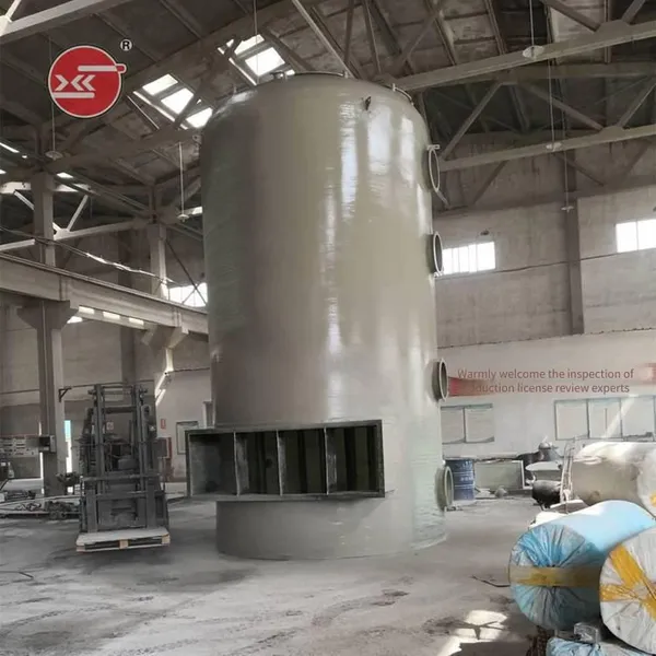 Yike High-temperature-resistant Vertical Frp Water Washing Tower for Tail Gas and Waste Gas Treatment (scrubber)