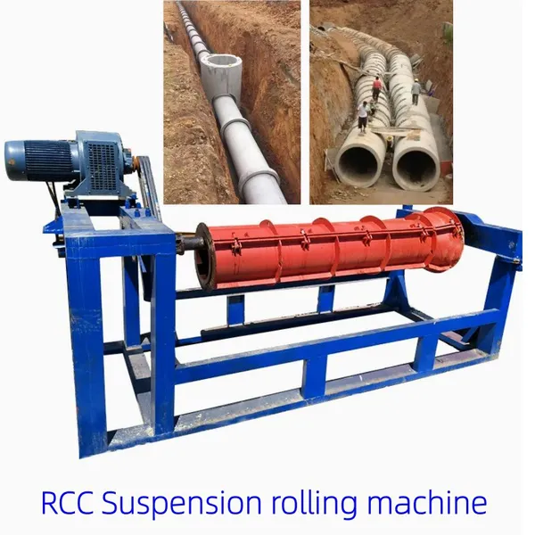 RCC Concrete Pipe Suspension Rolling Machine