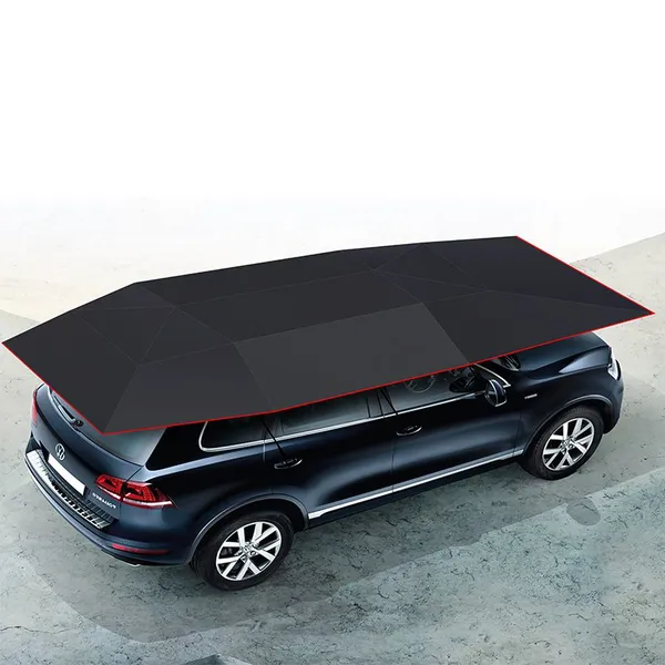 Automotive Supplies Universal 5x2.3M Portable Smart Mobile Car Tent Car Sunshade Umbrella Folding Umbrella Car Cover Factory Direct