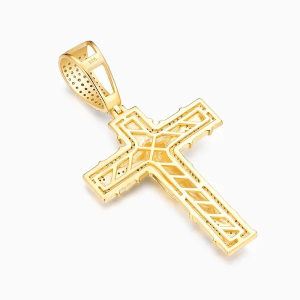 Shining Star Jewelry Christian Sterling Silver Crucifixion Jesus Cross Pendant photo-2