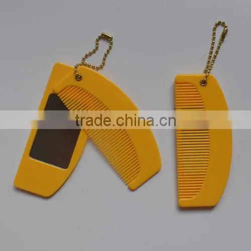 Comb With Mirror 2 in 1 Comb Set,plastic Comb In Mini Pocket Size, Ideal for Traveling Use Portable Hair Plastic Comb