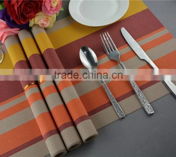 Manufacturers Selling Fashion Color Heat Insulation Pad High-grade Table Mat PVC Coasters Placemat Commodity photo-5