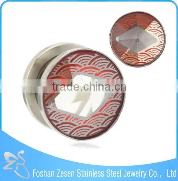 Christmas Stainless Steel Tunnels Piercing Jewelry Ear Flesh Tunnel photo-6