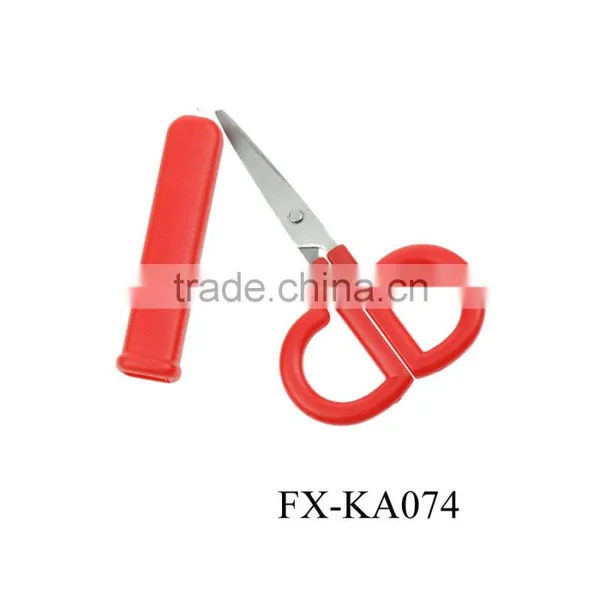 KA074 Safety Student Scissors With Cover or Cap Alat Alat Perkakas