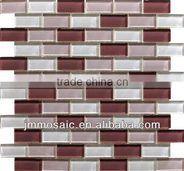 23x48x4mm Crystal Glass Mosaic-cheap Mosaic Cheap Glass Mosaic
