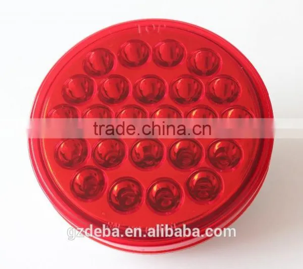 4" 12V 24V Round Stop Turn Tail Light for Truck photo-2