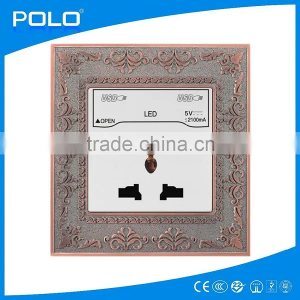 High Quality New Design Hot Sale Usb Socket Wall Europe Usb Wall Socket eu Usb Wall photo-2