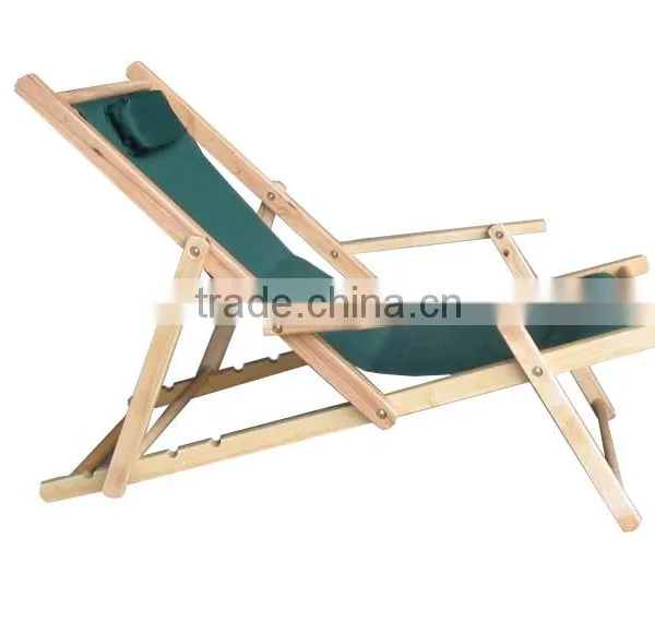 Foldable Wooden Leisure Beach Chair photo-3