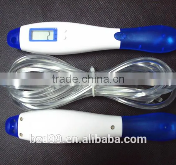 Manufacturer OEM/ODM Smart Sport Fitness PVC Adjustable Digital Step/Distance/ Calorie Rope Skipping Wire Length Counter photo-3