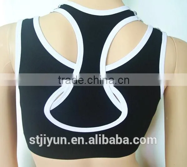 Shantou Factory Cheap Price Black Running Women Seamless Ladies Sports Bra photo-2