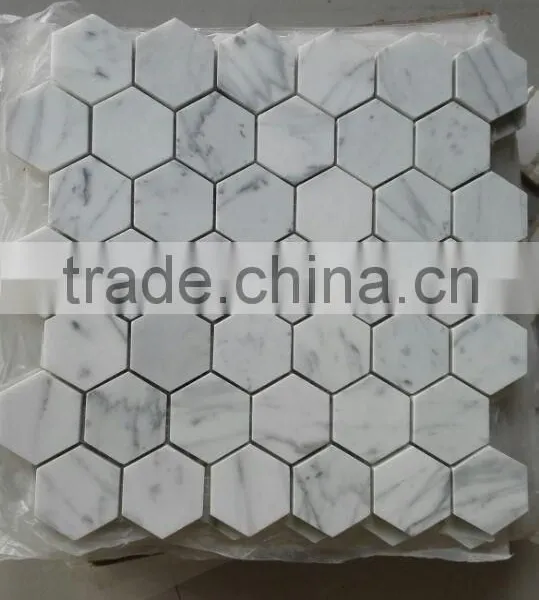Hot Eastern White Marble Mosaic (HMM-072) on Sales photo-6