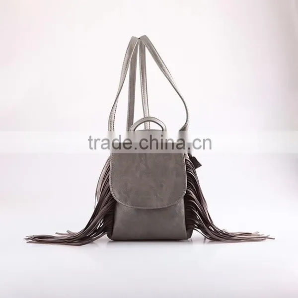 4770 Newest Attractive Individual Bohemadies Tassels Side Decoration PU Small Size Backpackian Chic L photo-2