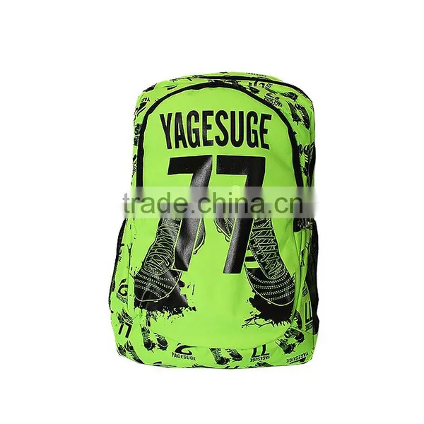 Custom Floral Green Backpack Korean Fashion Nylon Backpack photo-6