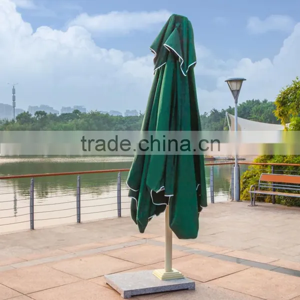 Large Windproof Green Red Beige Round Square Bali Tilt Mechanism Customized Outdoor Patio Garden Beach Umbrella With Marble Base Quality Choice photo-3