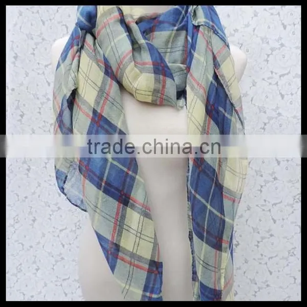 2014 Grid Many Colors Infinity Scarve l. Holiday Scarf. Valentine Scarf. CREAM and Colorful Scarf at Stock photo-5
