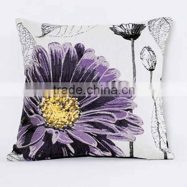 PLUS Beautiful Flower Home Decor Sofa Cushion Cover, OEM Colorful Pillowcase photo-4