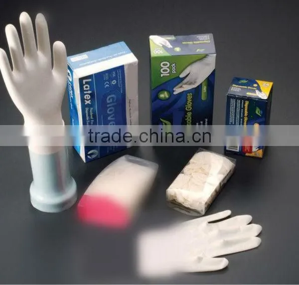 5.5G Disposable, Protective and Safety, Powder Latex Exam Glove for Food Check and Medical
