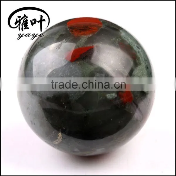 Natural African Blood Stone 50mm Round Sphere Ball photo-3