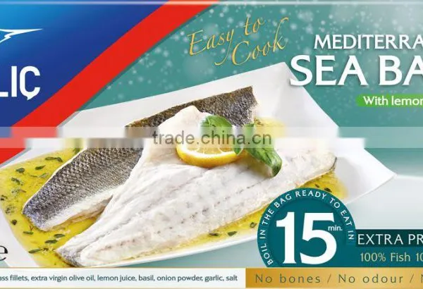 Mediterrananean Sea Bass With Lemon and Basil
