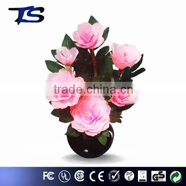 High Quality Decorative Color Change Led Fiber Optic Flowers /Penoy Flower Lampe With Metal Base With CE and ROHS Approval photo-2