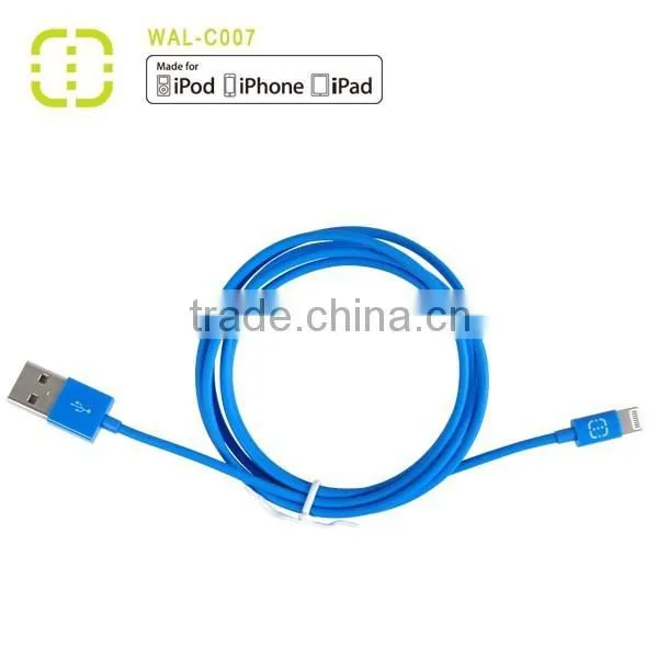 MFI Certified for IPhone 5 IPhone 6 Original 8 Pin Colorful Mobile Phone Charging Walnut Cable Manufactory photo-5