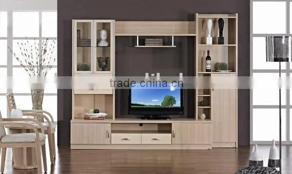 White Beech TV Cabinet Set Furniture