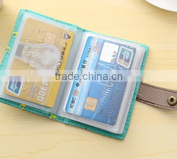 Multifunctional Flowers Printing ID Card Holder With Snap Closure Made in China photo-4