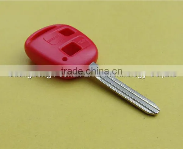 Toyota Remote Car Key Shell Key Case 2 Buttons Toy43 in Red photo-3