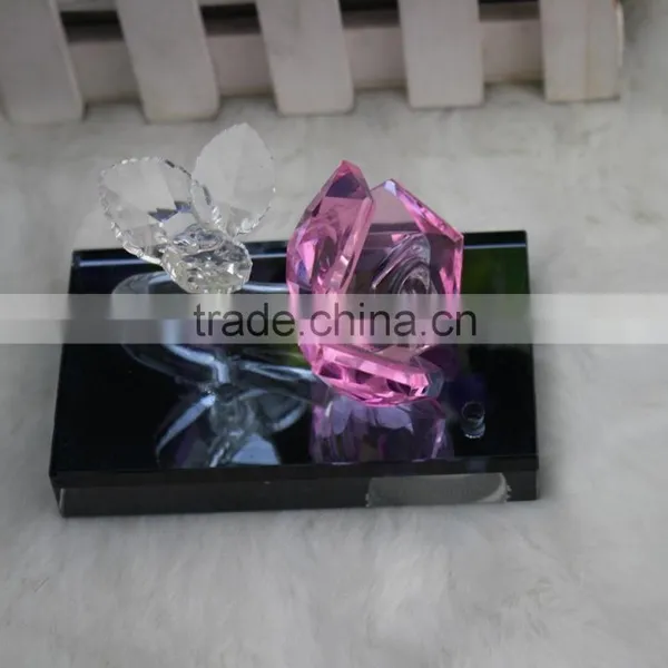 Factory Directly Sale Hot Seller High Quality Crystal Rose With Base Togther for Hot Selling Quality Choice photo-5