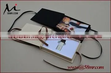 Foldable Fabric Special Paper USB Photo Stroage Gift Box photo-3