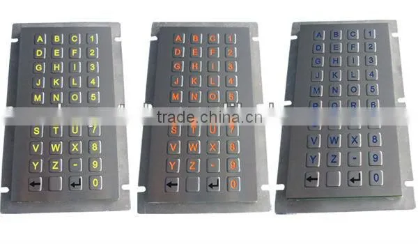 40 Keys Compact Format Dot Matric Keypad With Rear Panel Mounting photo-2