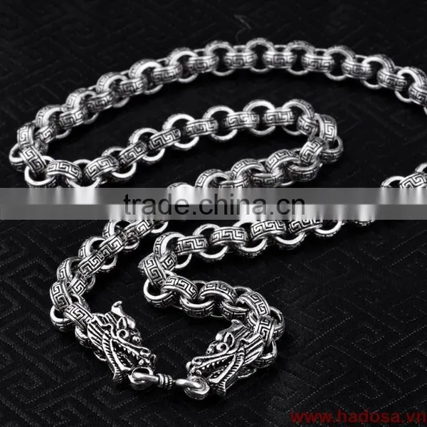 Thai Silver Jewelry, 925 Thai Silver Jewelry, Thai Silver Necklace TSN39S55 photo-2