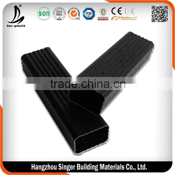 SGB Black PVC Rain Gutter For Rain Water Drainage System photo-4