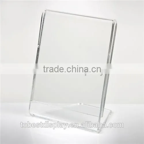 Handmade Excellent L Shaped Clear Acrylic a4 Paper Holder/acrylic Menu Stand/acrylic Label Holders photo-4