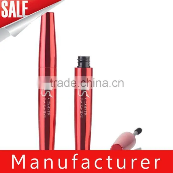 Custom Best Quality Red Round Bottle Mascara With Brush