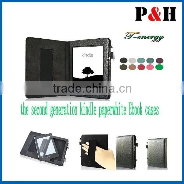Most Popular High Quality Manufacturer Leather Case With Hand Strap for Kindle Paperwhite photo-2