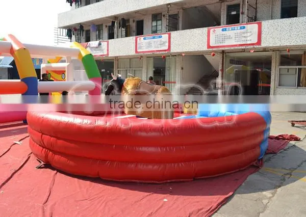 2016 Hot Sale Inflatable Mechanical Rodeo Bull Game With Inflatable Mattress China Supplier photo-4