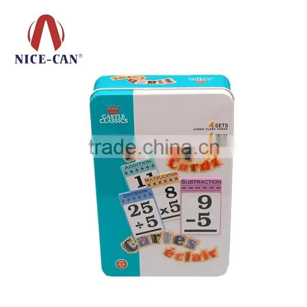 Poker Cards Storage Tin Box &rectangular Gifts Tin Box Play Cards Tin Box photo-3