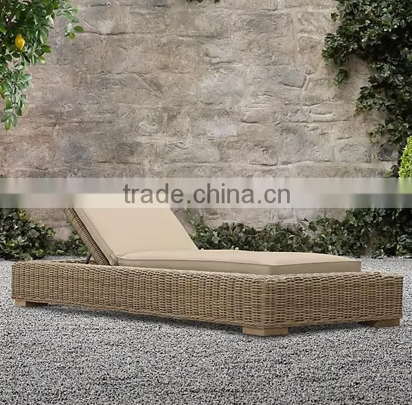 Hot Design Poly Rattan Sunbed 1.2mm Thickness Alu Frame With Power Coated photo-4