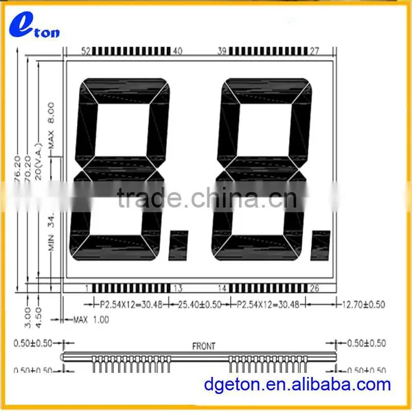 2 Digit Segment Type Custom Lcd Display photo-3
