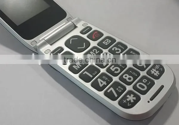 Unlocked Flip Senior Phone With SOS Bit Button W72 Flash GSM photo-3