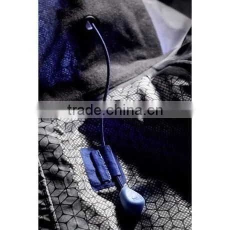 Ladies Custom Brand Printed Logo Waterproof and Windproof Rain Jacket photo-4