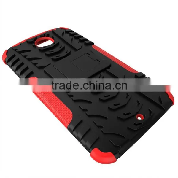 Muti-color Combo Hyun Pattern TPU PC With Kickstand Case for Google Nexus 6 photo-4