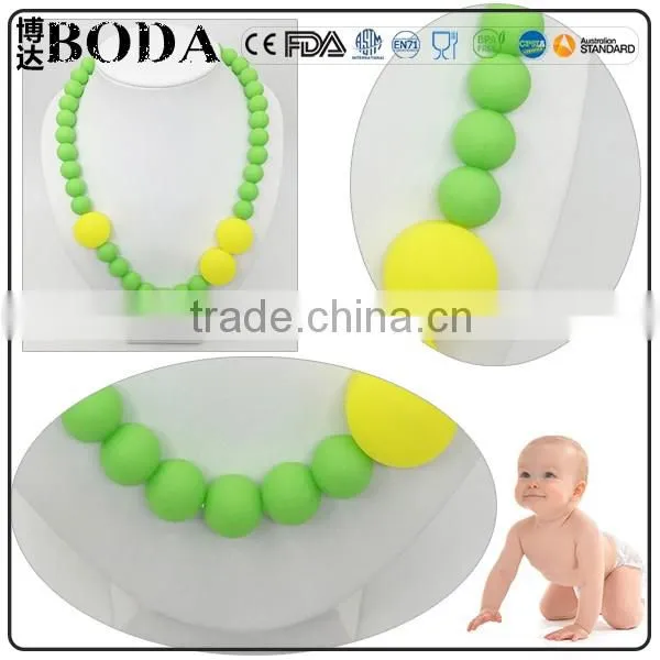 Baby Teether Necklace Baby Can Chew Silicone Necklace photo-3