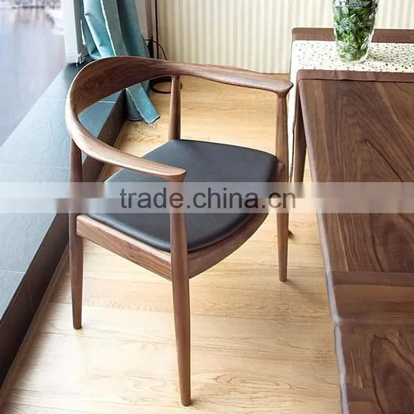 The Kennedy President Election Replica Wood Hans Wegner Chair Designer Wood Dining Chair photo-3