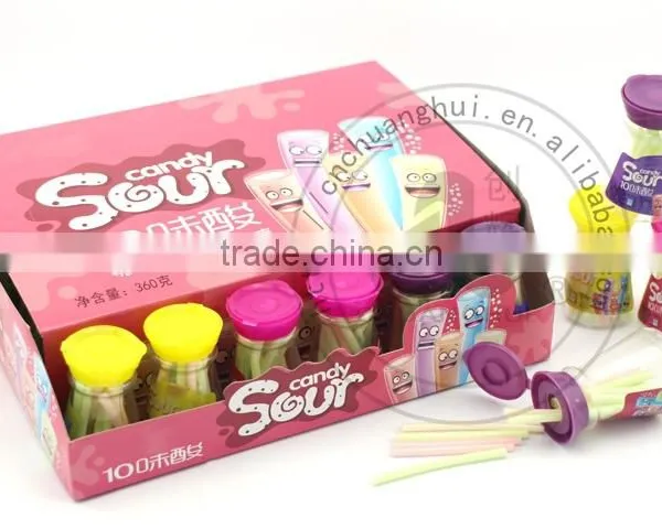10 Flavour Sour CC Stick Candy in Bottle photo-2